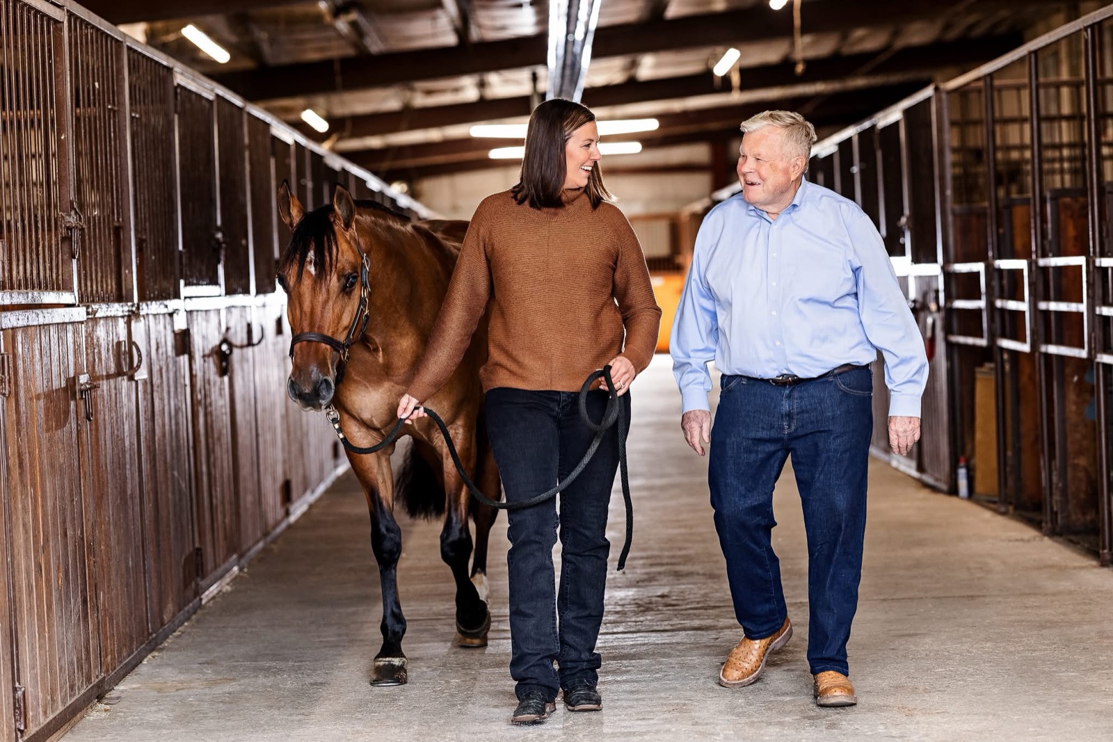 Walking the barn aisle at Buckshot Farms